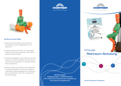 Inhouse Reinraum-Schulung