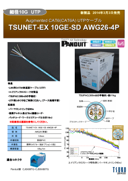 TSUNET-EX 10GE-SD AWG26-4P