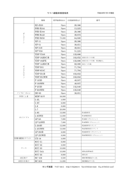 ヤマハ鍵盤楽器価格表 EZ-J220 20,366 PSR-E244