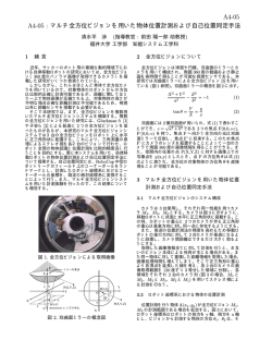 マルチ全方位ビジョンを用いた物体位置計測および自己位置同定手法