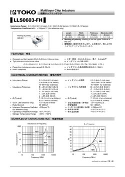 高周波回路用 積層チップインダクタ LLS0603-FH