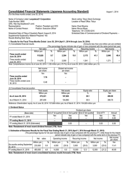 Consolidated Financial Statements