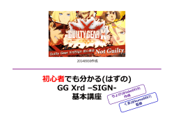 初者でも分かる(はずの) GG Xrd &ndash;SIGN