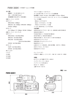 PMW-300K1（14 倍ズームレンズ付属）