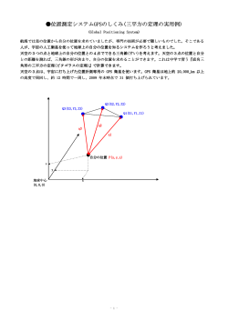 位置測定システムGPSのしくみ(三平方の定理の実用例)