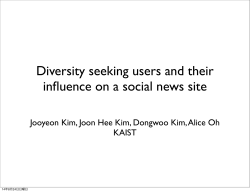 Diversity seeking users and their influence on a social news site