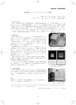 放射線イメージングデバイスの開発（PDF：561KB）