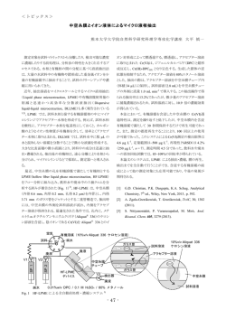 中空糸膜とイオン液体によるマイクロ液相抽出