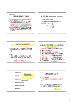 講義資料 - 建築学科