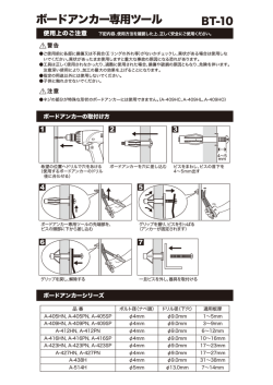 ボードアンカー専用ツール