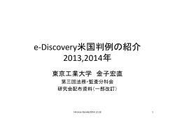 e-Discovery米国判例2013