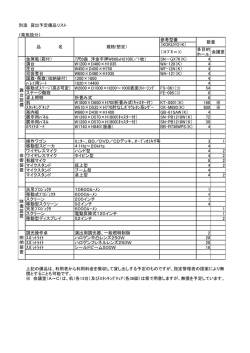 別添 貸出予定備品リスト 〈県施設分〉 参考型番 （KOKUYO=K） （ｺﾄﾌﾞｷ