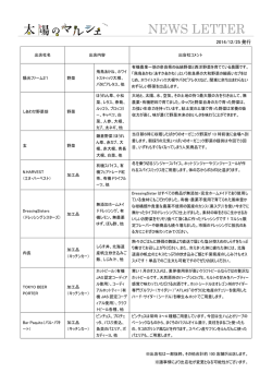 出店社一覧 - Press