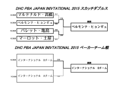 DHC PBA JAPAN INIVTATIONAL 2015 ベーカーチーム戦 マーロット