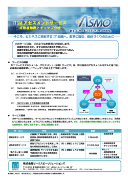 ITILの成熟度を他社と比較したい
