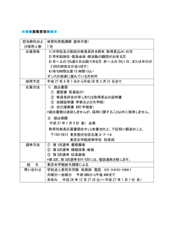 中高体育科（常勤講師）