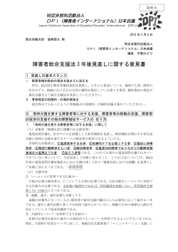 資料6 特定非営利活動法人DPI日本会議（PDF：404KB）