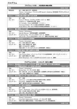 詳細プログラム