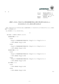 （数値データ訂正）「平成27 年12 月期の連結業績予想および配当予想
