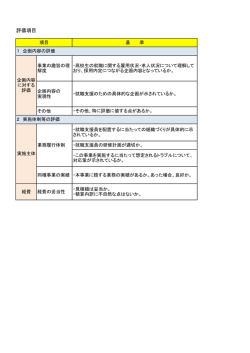 評価項目