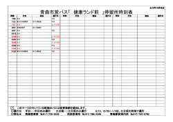 青森市営バス「 健康ランド前 」停留所時刻表