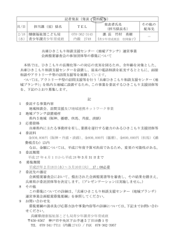 記者発表（発表・資料配布） 月/日 担当課（室）係名 TEL 発表者