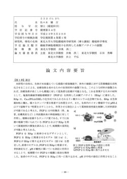 論文内容要旨