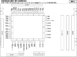 資料2 座席表（PDF形式：154KB）