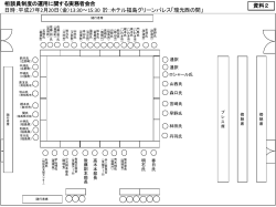 資料2 座席表（PDF形式：154KB）