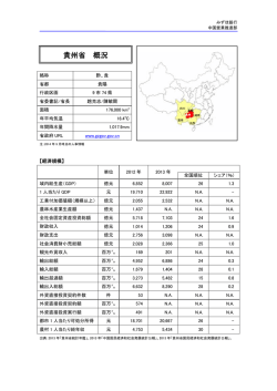 貴州省概況（PDF/156KB）