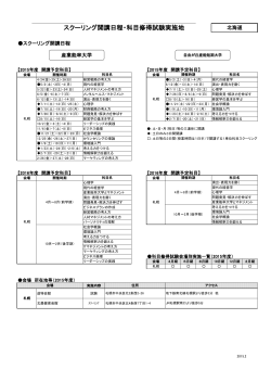 スクーリング・科目修得試験情報