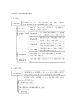 設計図書と見積参考図書の構成（PDF：63KB）