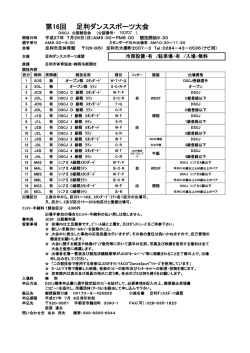 第16回 足利ダンススポーツ大会