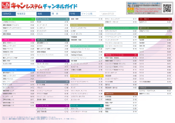 ジャンル別 - 有線放送番組案内サイト