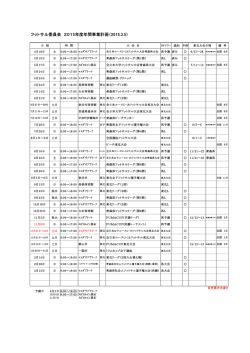 フットサル委員会 2015年度年間事業計画（2015.3.5）