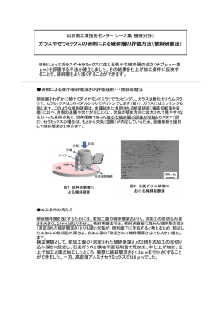ガラスやセラミックスの研削による破砕層の評価手法