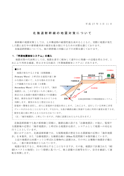 北海道新幹線の地震対策について