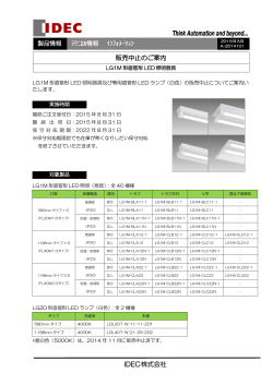 販売中止のご案内