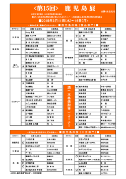 出展・出品一覧(PDF・107KB)