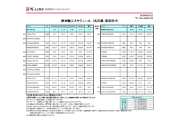 欧州輸入スケジュール (名古屋・東京向け);pdf