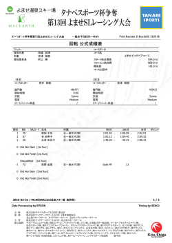 一般女子 2部