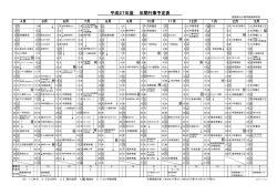 平成27年度 年間行事予定表 - 長野県教育情報ネットワーク;pdf