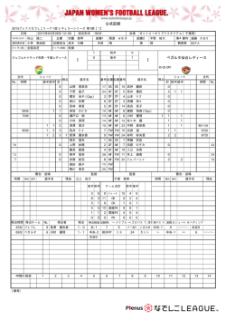 公式記録 - なでしこリーグ;pdf