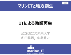 ITによる漁業再生 マリンITと地方創生;pdf