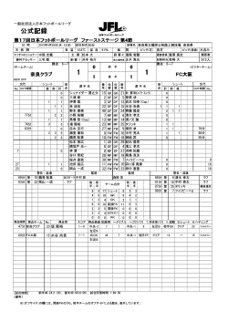 公式記録 - 日本フットボールリーグ;pdf