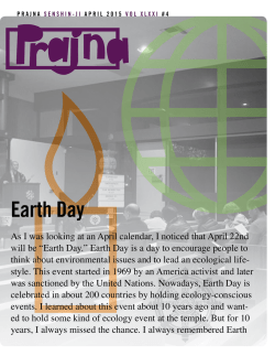 Earth Day - Senshin Buddhist Temple