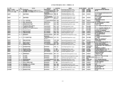 H27年度大学院共通科目・特別コース開講科目一覧 コース等 区分 科目