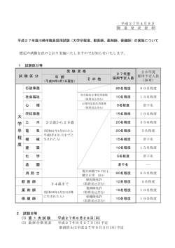 （大学卒程度）採用試験・選考等の実施について(PDF形式, 78KB)