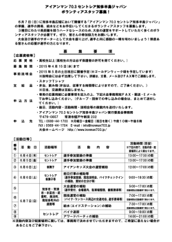 ボランティア応募用紙