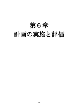 計画第6章 計画の実施と評価 [419KB pdfファイル]